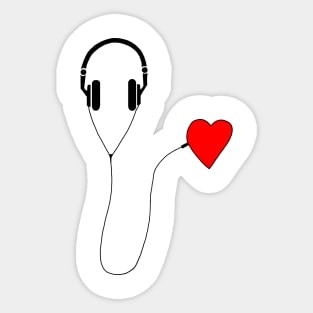 Listen your heart Sticker